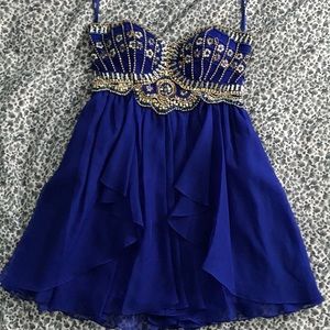 Royal blue dress